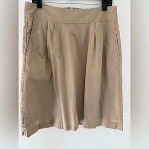 Lands' End Khaki Mini Skirt